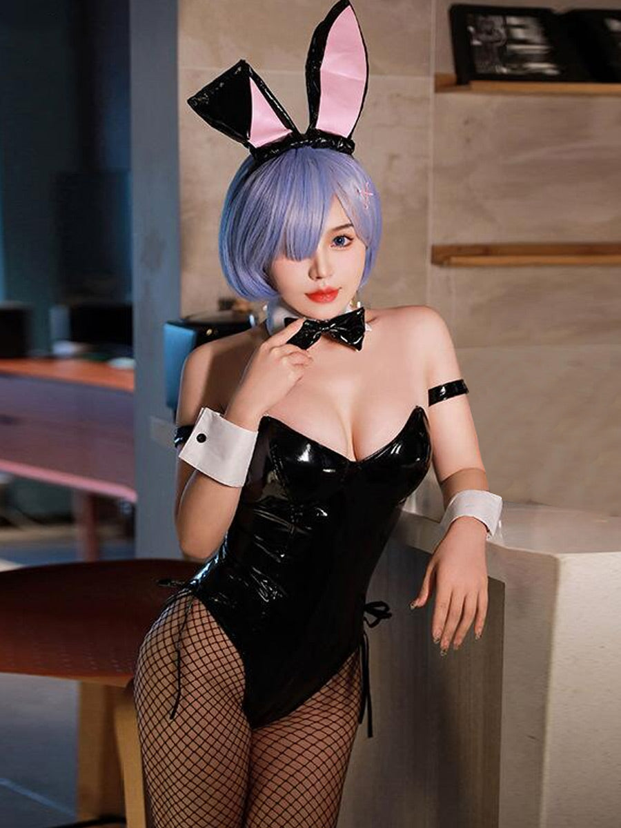 Bunny Costume Bunny Girl Leather Bodysuit