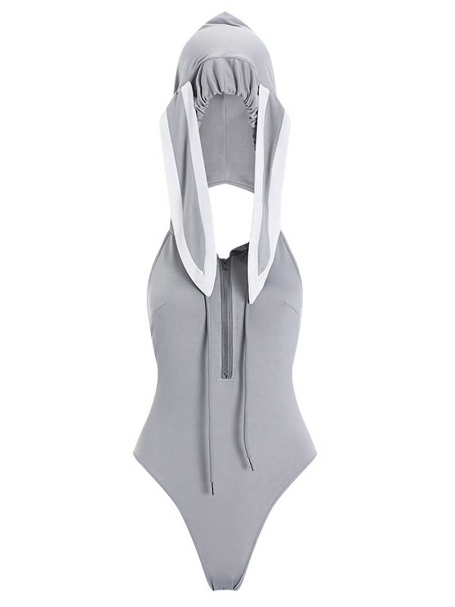 Bunny Costumes for Women Backless Bunny Girl Bodysuit Outfit