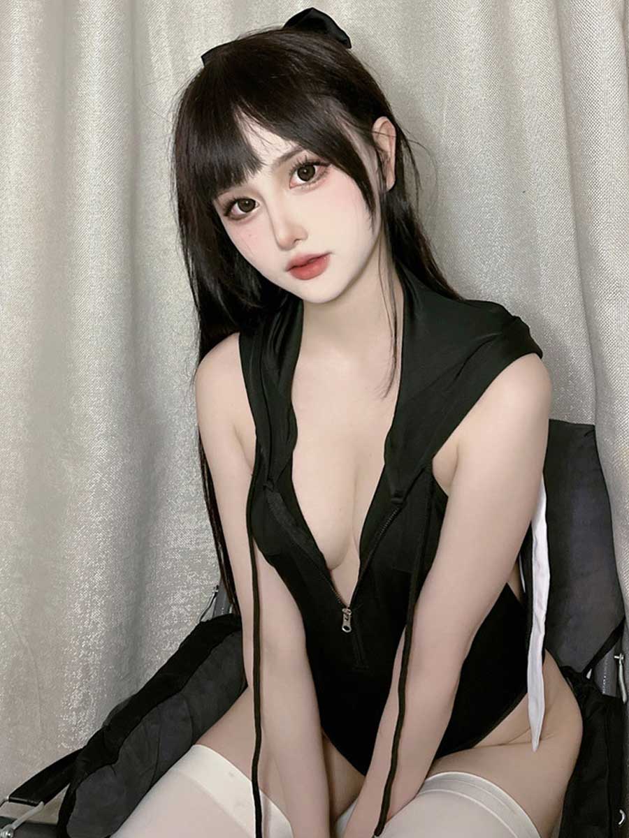 Bunny Costumes for Women Backless Bunny Girl Bodysuit Outfit