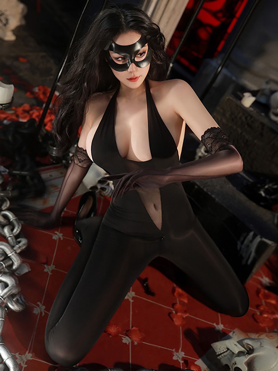 Wild Cat Crotchless Jumpsuit