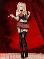 Anime Misa Plaid Skirt Set