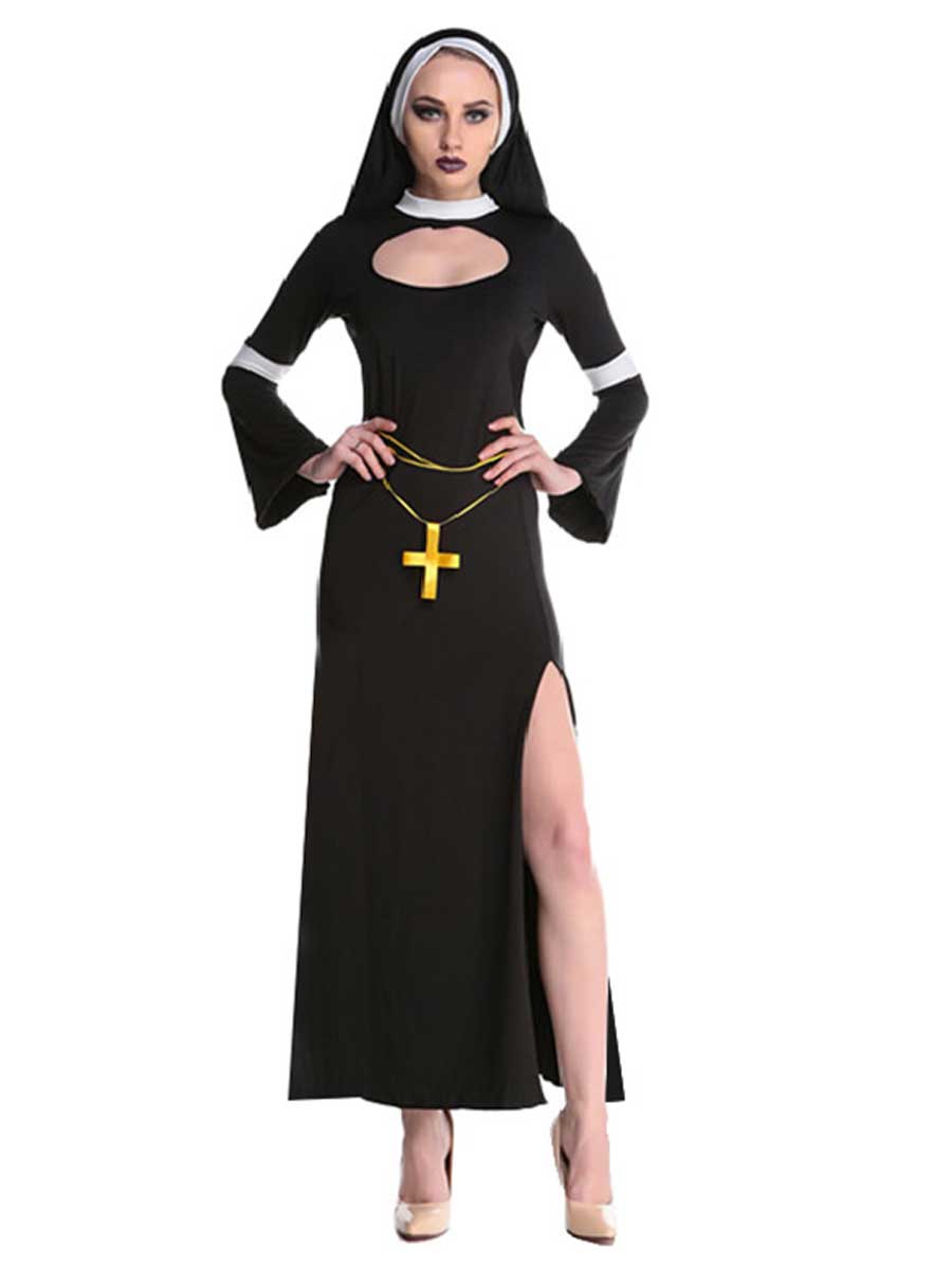 Sister Nun Cosplay Maxi Dress