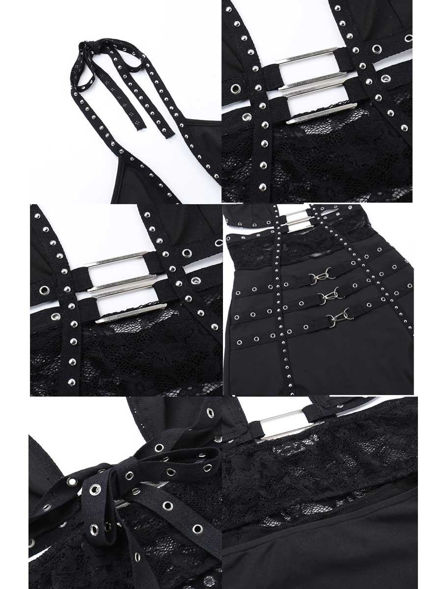 Studded Gothic Dress