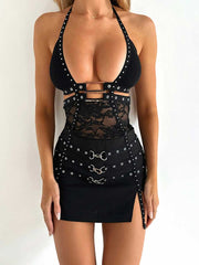 Studded Gothic Dress