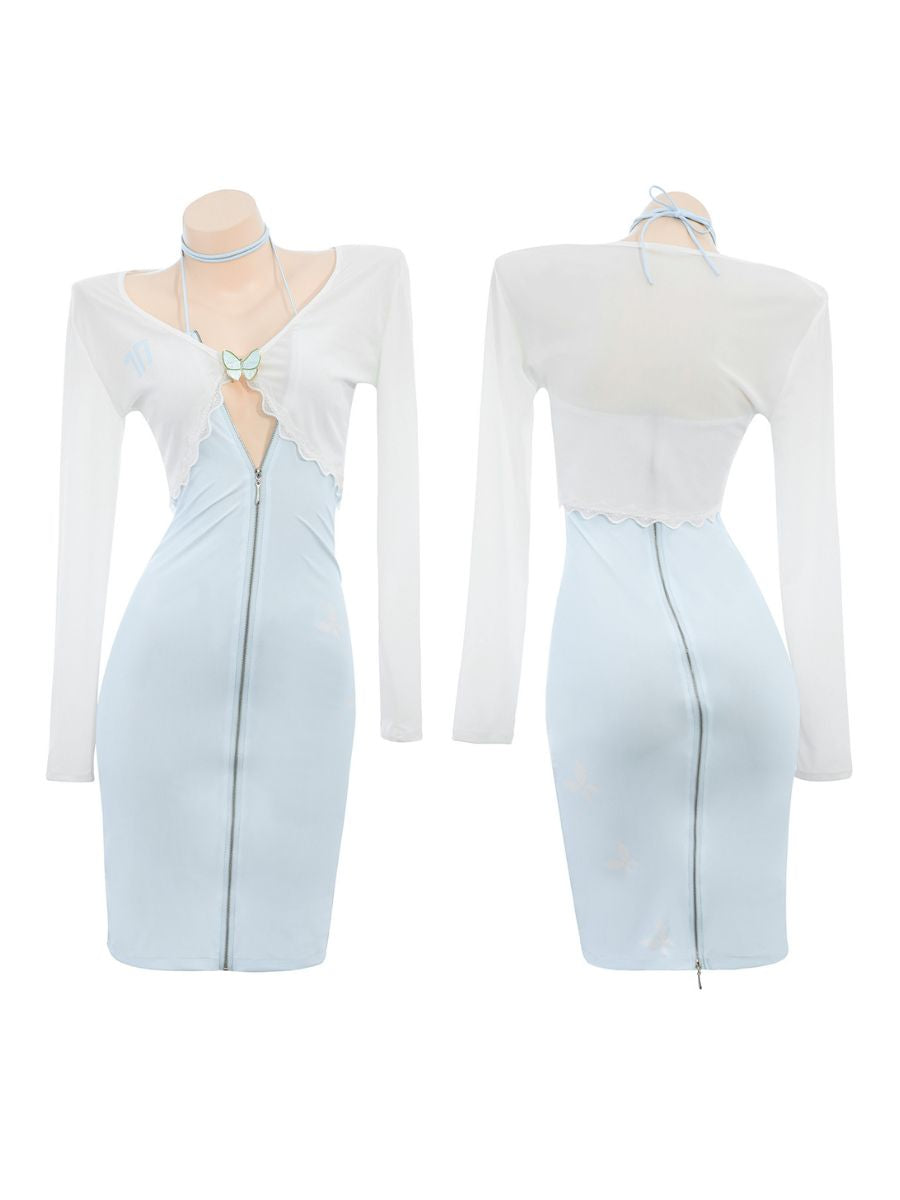 Secretary Bodycon Dress w/ Top