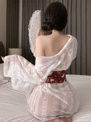 Sheer Kimono Lingerie Set