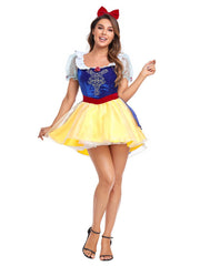 Velvet Princess Snow Mini Dress