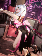 Pink & Black Bunny Cosplay Bodysuit