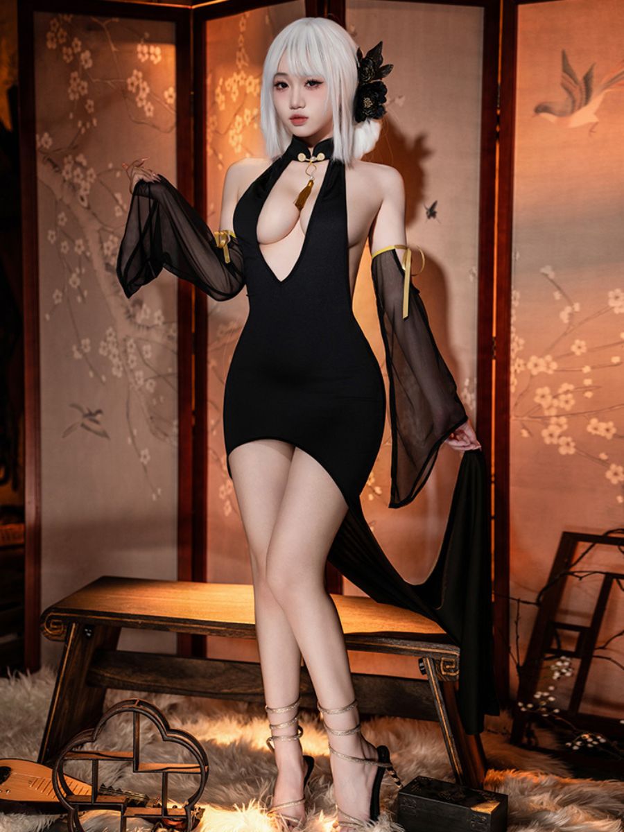 High-low Hem Chinese Dress