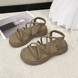 Riemchensandalen mit Plateau