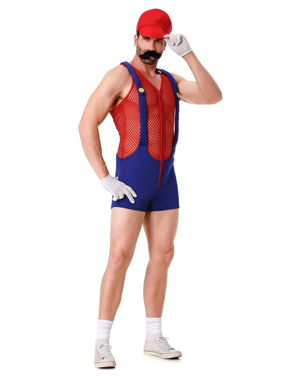 Men's Super Plumber Romper