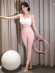 Two Piece Zipper Crotch Yoga Set