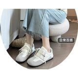 Two Tone Adhesive Flat Sneakers