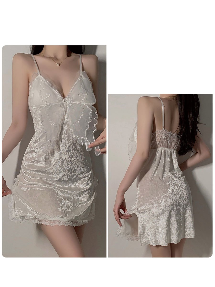 Velvet Butterfly Loungewear Set