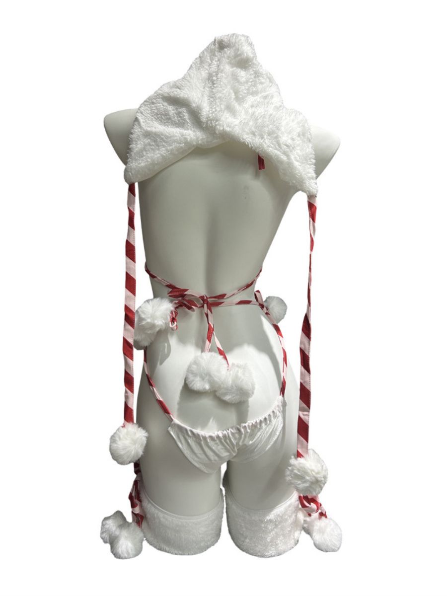 Playful Snowman Cosplay Lingerie Set