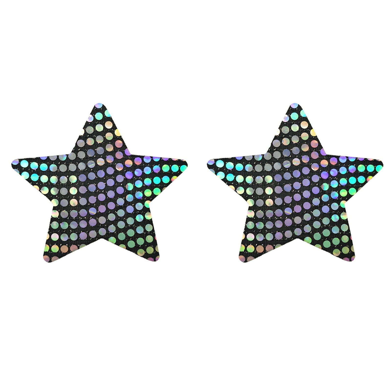 3 Pack Black Reflective Pasties Polka Dot Nippe Covers Pasties
