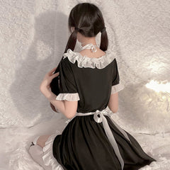 Anime Maid Cosplay Lingerie Japanese Lolita Dress Costume Maid Apron Outfit