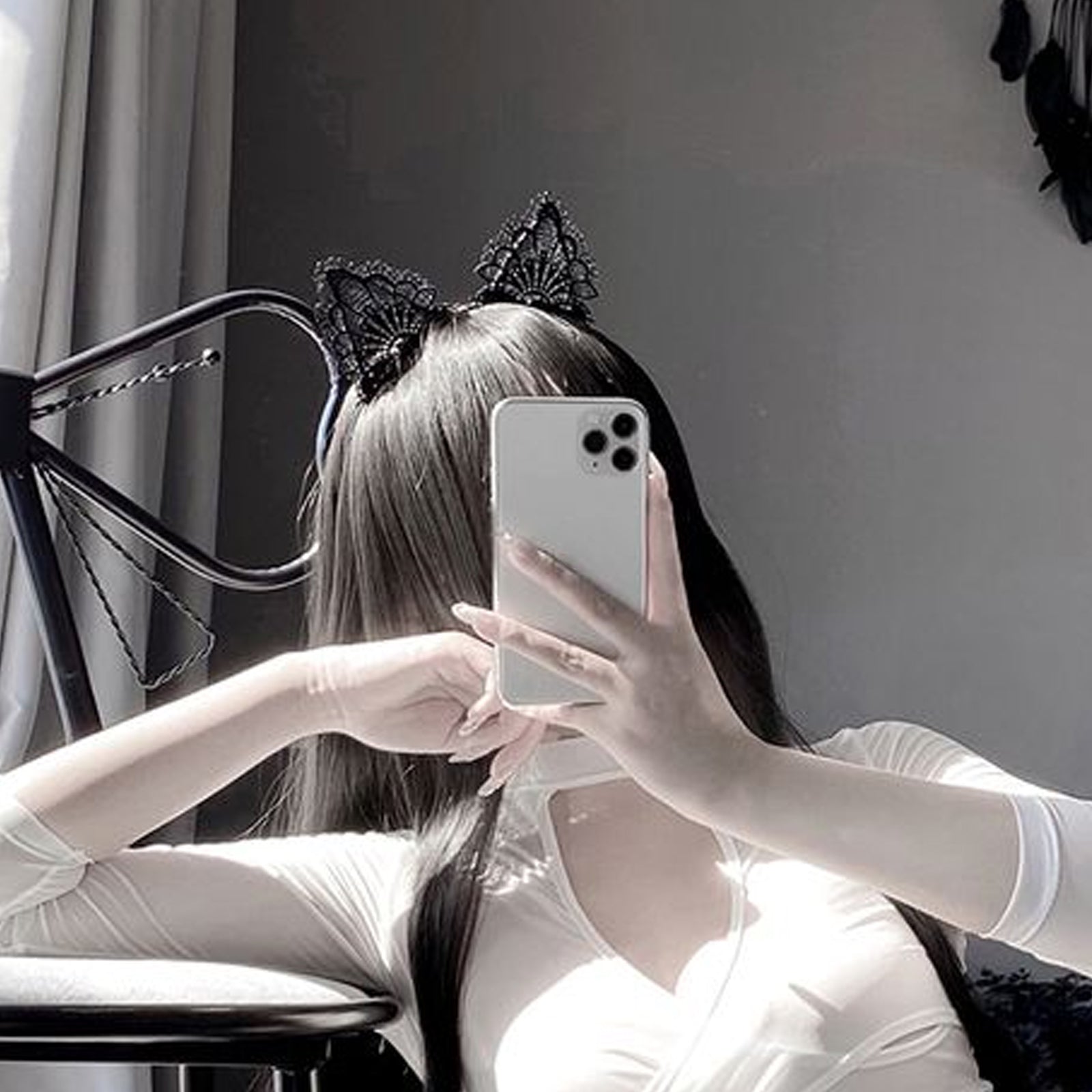 Neko Girl Headband Cat Ears Headpiece Cute Cat Cosplay Accessories