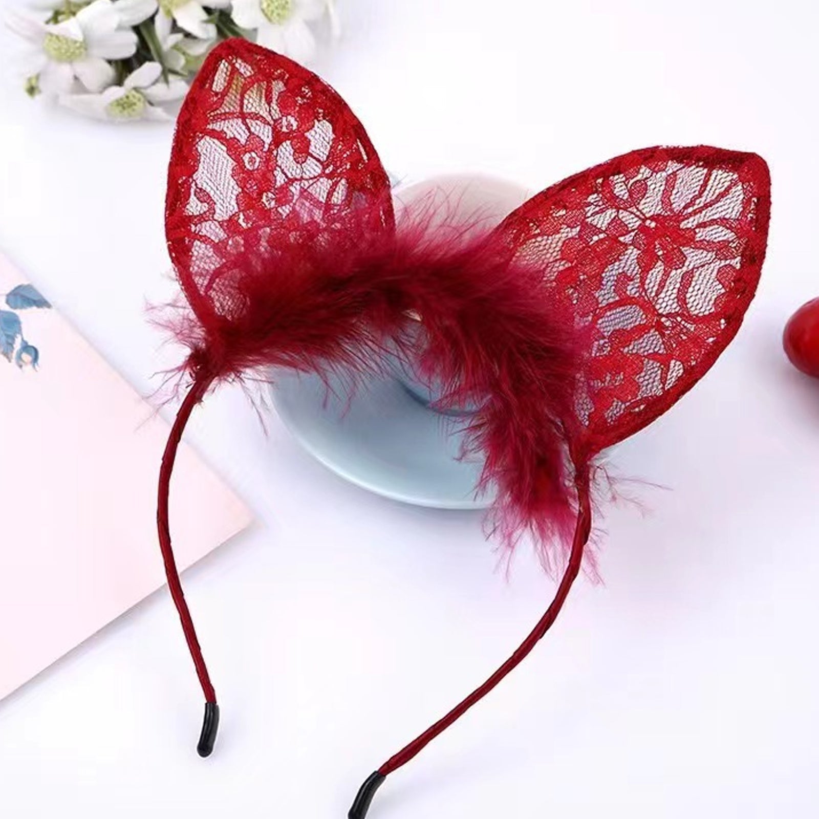 Neko Girl Headband Cat Ears Headpiece Cute Cat Cosplay Accessories