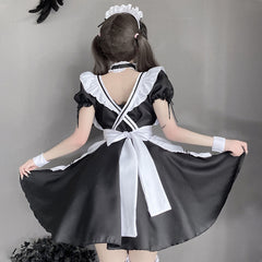 Maid Costume Cute Lolita Cosplay Outfit French Apron Maid Fancy Dress
