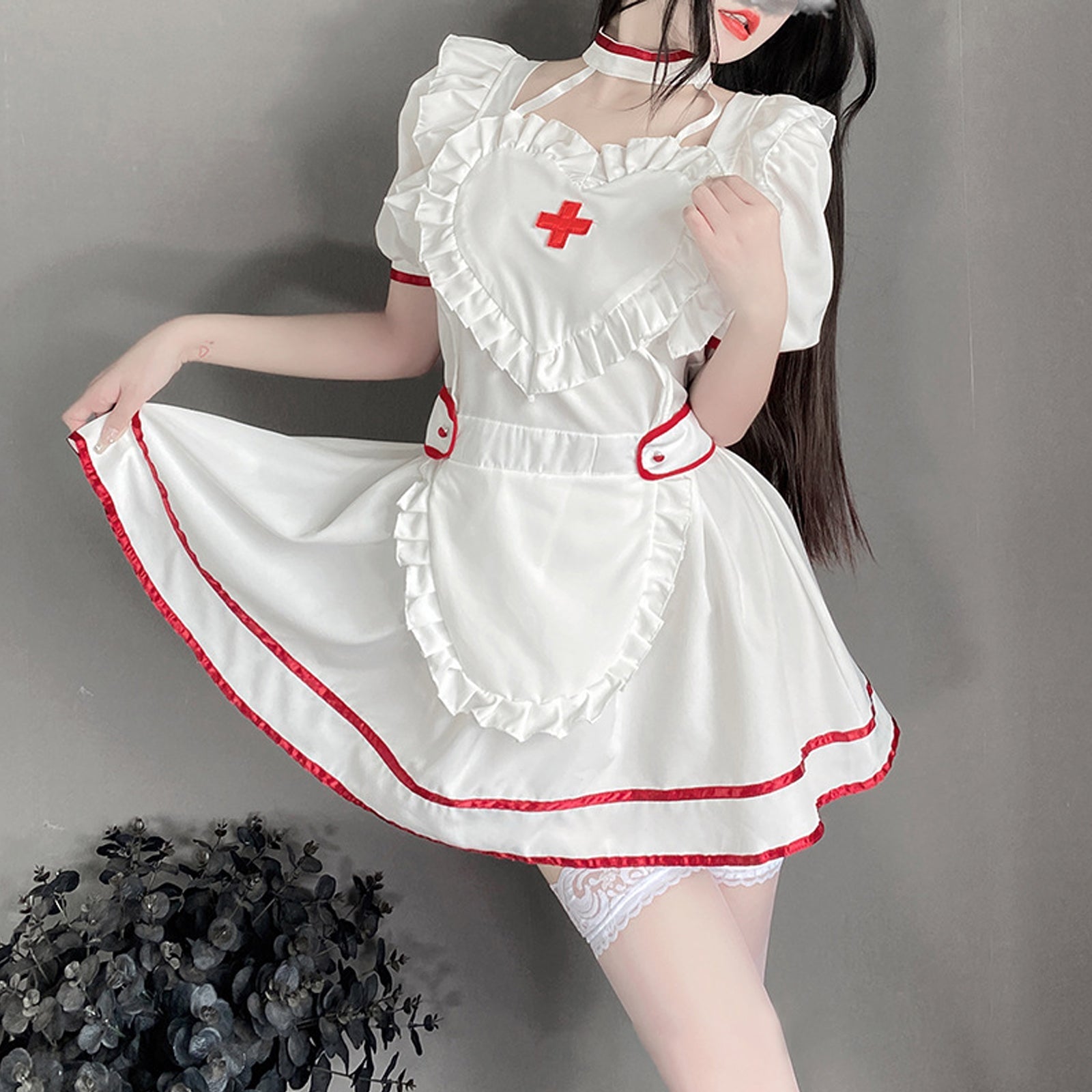 Nurse Outfit Adult Hospital Nurse Cosplay Costume White Nurse Fancy Dress