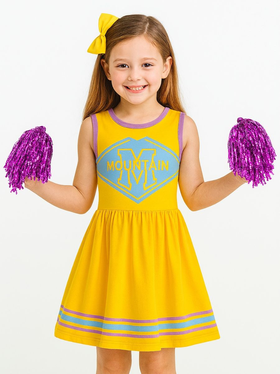 Girls Cheerleader Dress Costume