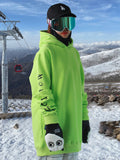 Paar wasserdichter Skipullover plus winddichte warme Fleecejacke für Einzel- und Doppelboardpullover