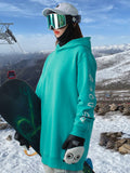 Paar wasserdichter Skipullover plus winddichte warme Fleecejacke für Einzel- und Doppelboardpullover