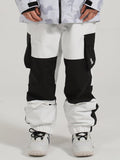 Winter Thickened Two Tone Patchwork Hip Hop Windproof Waterproof Snowboard Pants Ski Pants Snow Pants