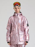 Silver Dazzling Ski Jacket