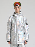 Silver Dazzling Ski Jacket