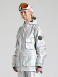 Silver Dazzling Ski Jacket