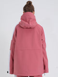 Neu Rosa Ski Anzug Winddicht Und Wasserdicht Winter Jacke Im Freien Warme Hoodie Pullover