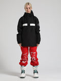 Red Pullover Ski Suit