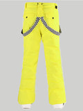 Men's Yellow Highland Bib Waterproof Ski Snowboard Pants