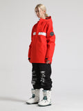 Red Pullover Ski Suit