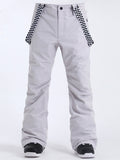 Men's Grey Highland Bib Waterproof Ski Snowboard Pants