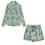 Casual Green Two Piece Set