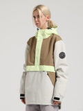 Chaqueta de esquí con bloques de color