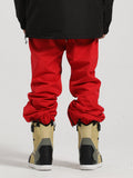 Red Print Ski Pants