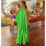 Fashion Off Shoulder Solid Color Two Piece Set