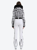 Faux Fur One Piece Ski Suit