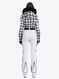 Faux Fur One Piece Ski Suit