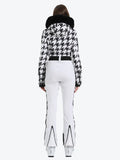 Faux Fur One Piece Ski Suit