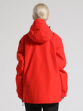 Red Pullover Ski Jacket