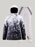 Mountain Freeze Colorful Print Waterproof Winter Snowboard Suit