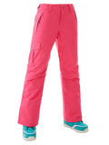 Thermal Warm High Waterproof Windproof Pink Ski Pants Snow Pants