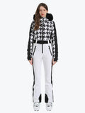 Faux Fur One Piece Ski Suit
