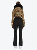 Faux Fur One Piece Ski Suit