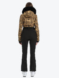 Faux Fur One Piece Ski Suit